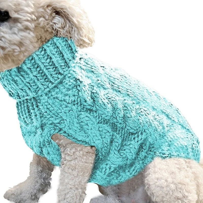 Knitted Dog Sweater Vest - Warm Winter Pullover for Small Dogs - photo 8