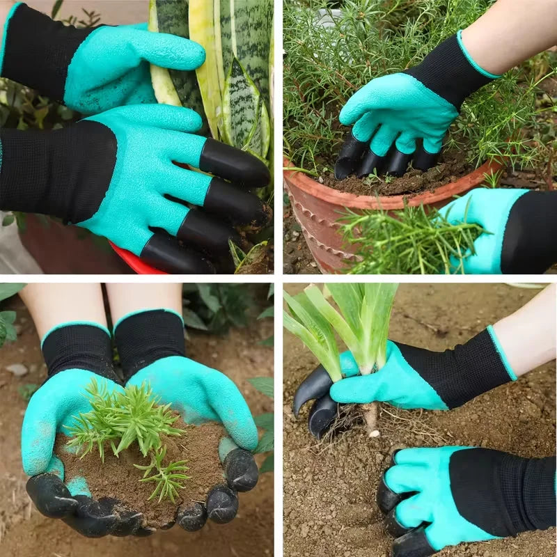 8Pcs Hand Claws Gardening Digging Claws - Waterproof ABS Plastic Work Gloves Durable Doting Plant Propagation Outdoor Tools