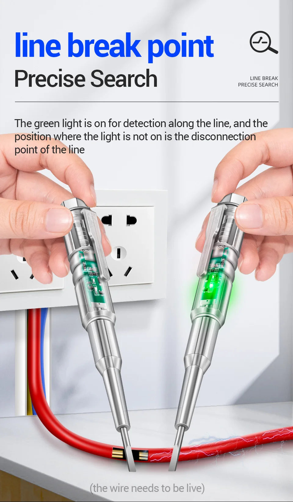 ANENG B12 voltage detector test Pen  Induced Electric Screwdriver Probe Zero Live Wire Detection Sensor household tester