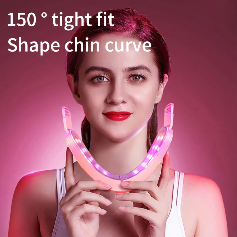 V-Face Massager for Facial Lifting, Tightening, and Sagging Prevention with 12 Adjustable Modes for Home Use