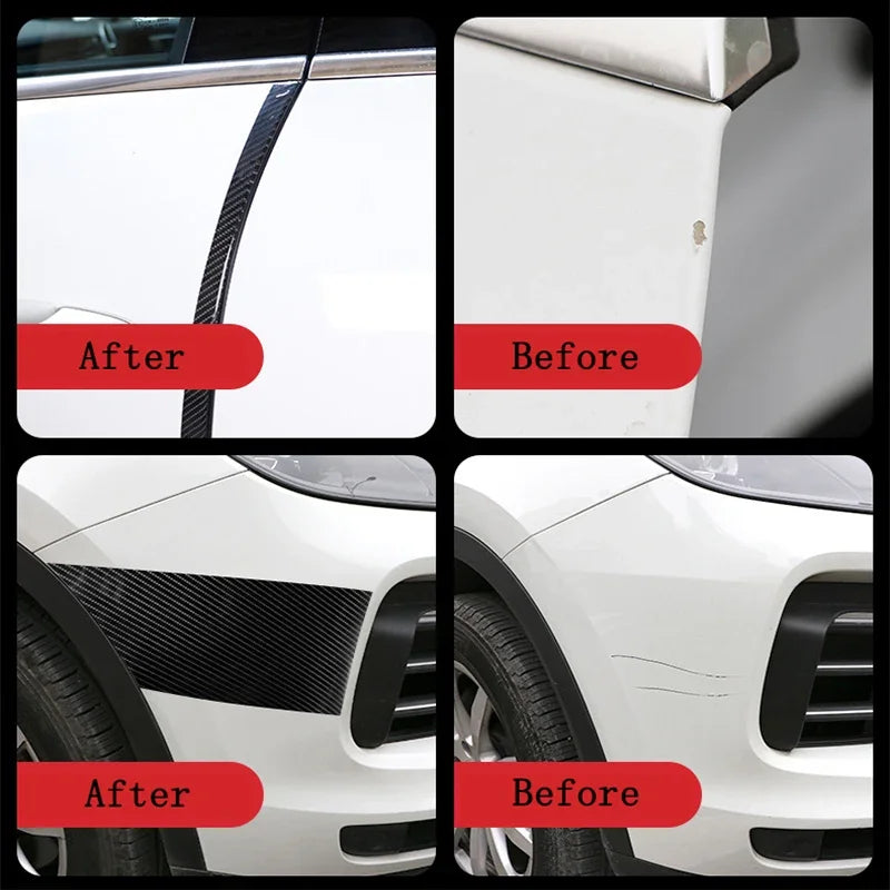Nano 3D Carbon Fiber Car Door Sill Protector Strip – Waterproof Bumper Tape & Body Protection Film 1–10M