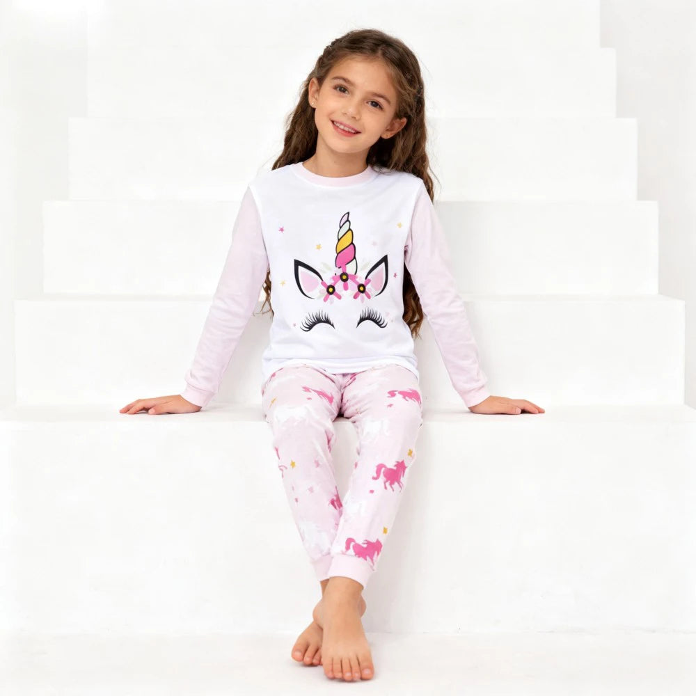 Kids Animal Embroidered Pajama Set - Soft Two-Piece Sleepwear - photo 7