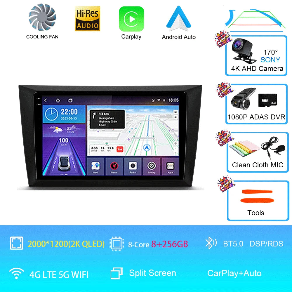 Car Stereo with Apple CarPlay & Android Auto, Compatible with VW Golf 6 MK6 & GTI