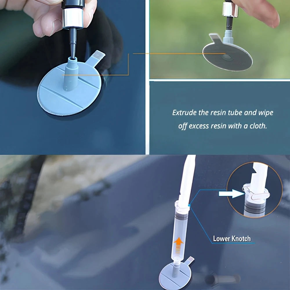 Car Windshield Repair Resin Kit Tools Windscreen Break Scratch Restoration Protective Stickers Glass Cleaner Care No Trace Wash