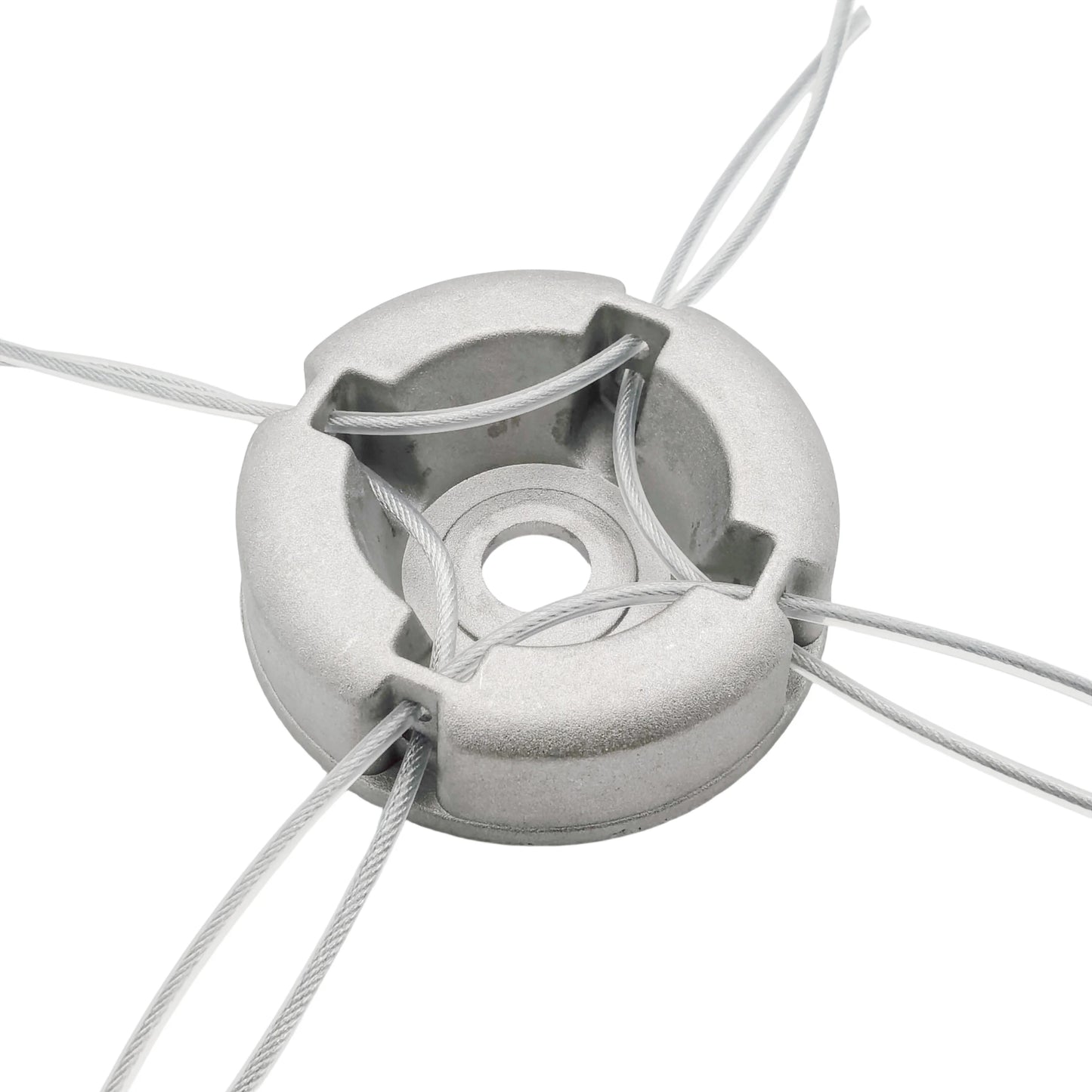 Aluminum Trimmer Head 5/8 inch/15mm Through Hole Fit String Trimmer Replacement Head Wire Rope Weed Head Accessories