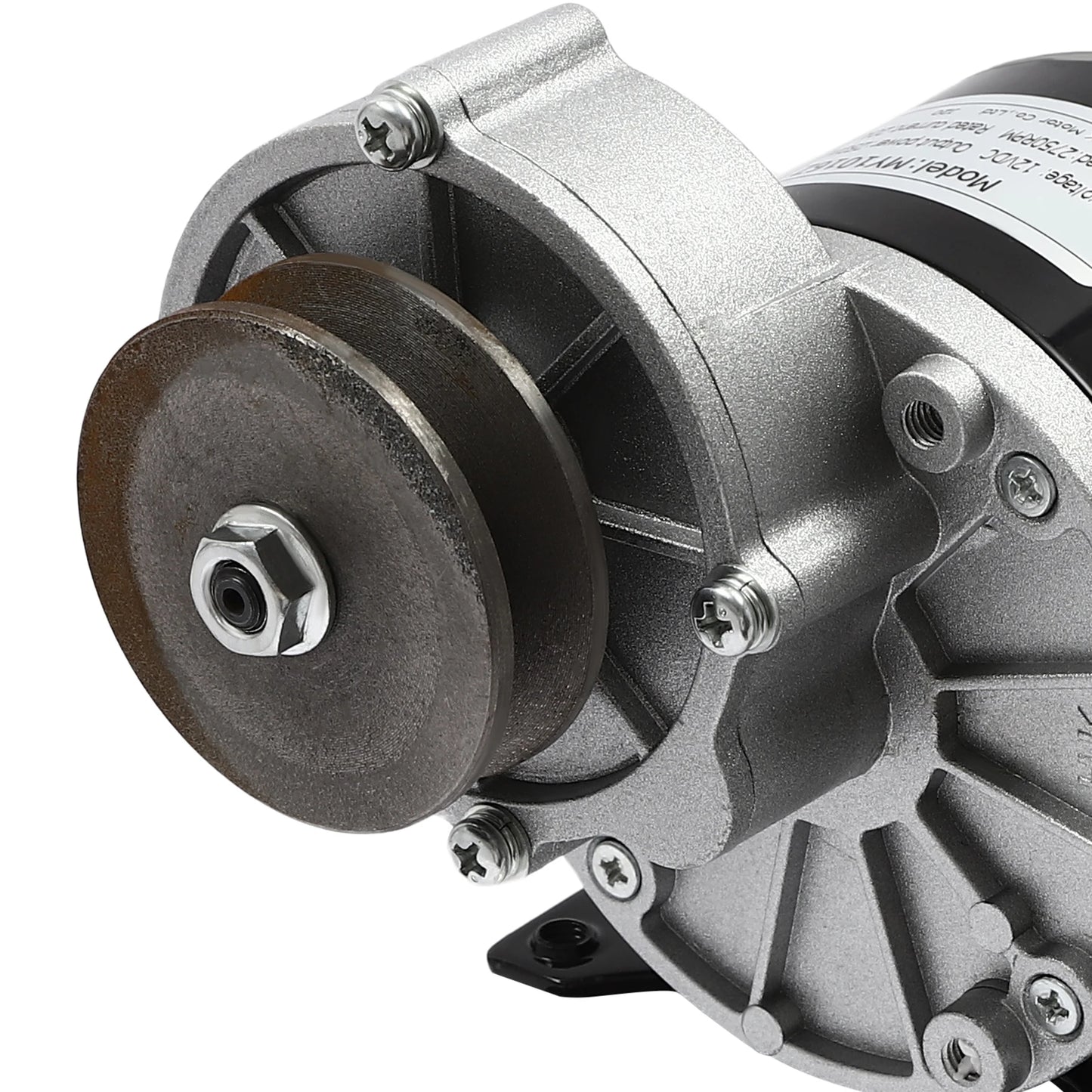12V 250W Gear Reduction Electric Motor with Belt Pulley DC Motors Reductor for E‑bike Scooter