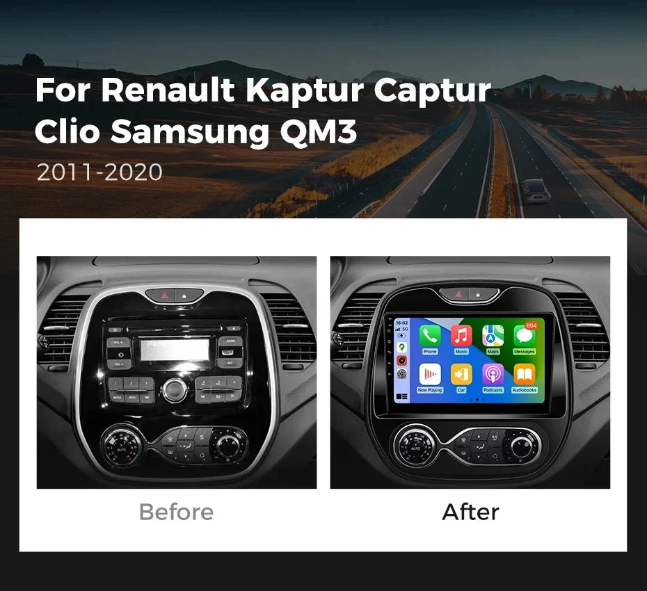 Android 15 Car Radio For Renault Kaptur Captur Clio Samsung QM3 2026 2026 2026 2026 Wireless Carplay multimedia Android Auto 4G
