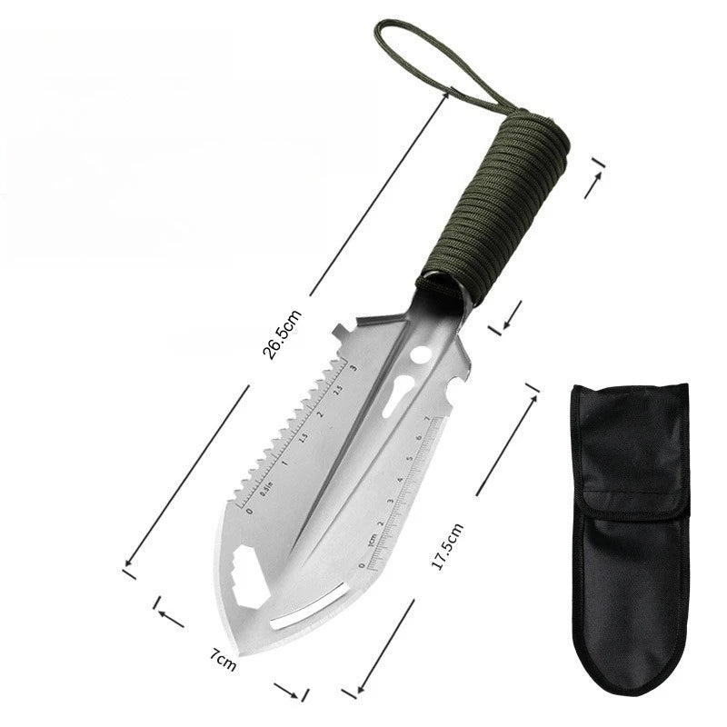Portable Folding Camping Shovel – Stainless Steel Multifunctional Outdoor & Garden Spade