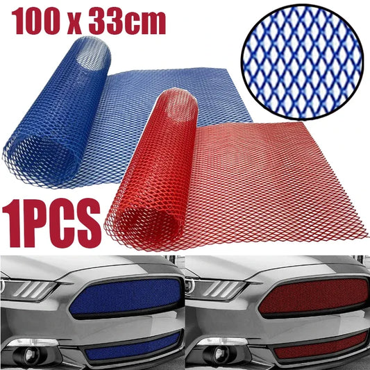 100x33cm Aluminum Diamond-Hole Racing Grille Mesh, Universal Fit