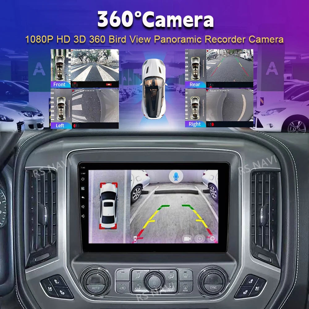Android 16 Carplay Auto Car Radio Multimedia For Chevrolet Silverado 3 GMTK2 2014 2015 2016 2017 2018 Autoradio Stereo Head Unit