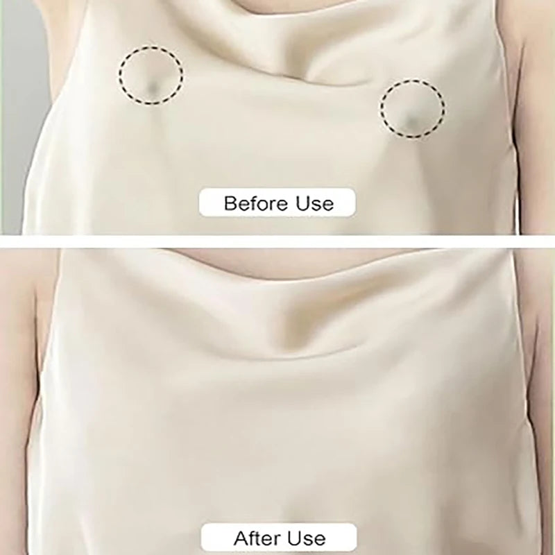 4 Pcs Silicone Nipple Covers, Invisible & Reusable. 8x8cm, Adhesive, for Backless Dresses