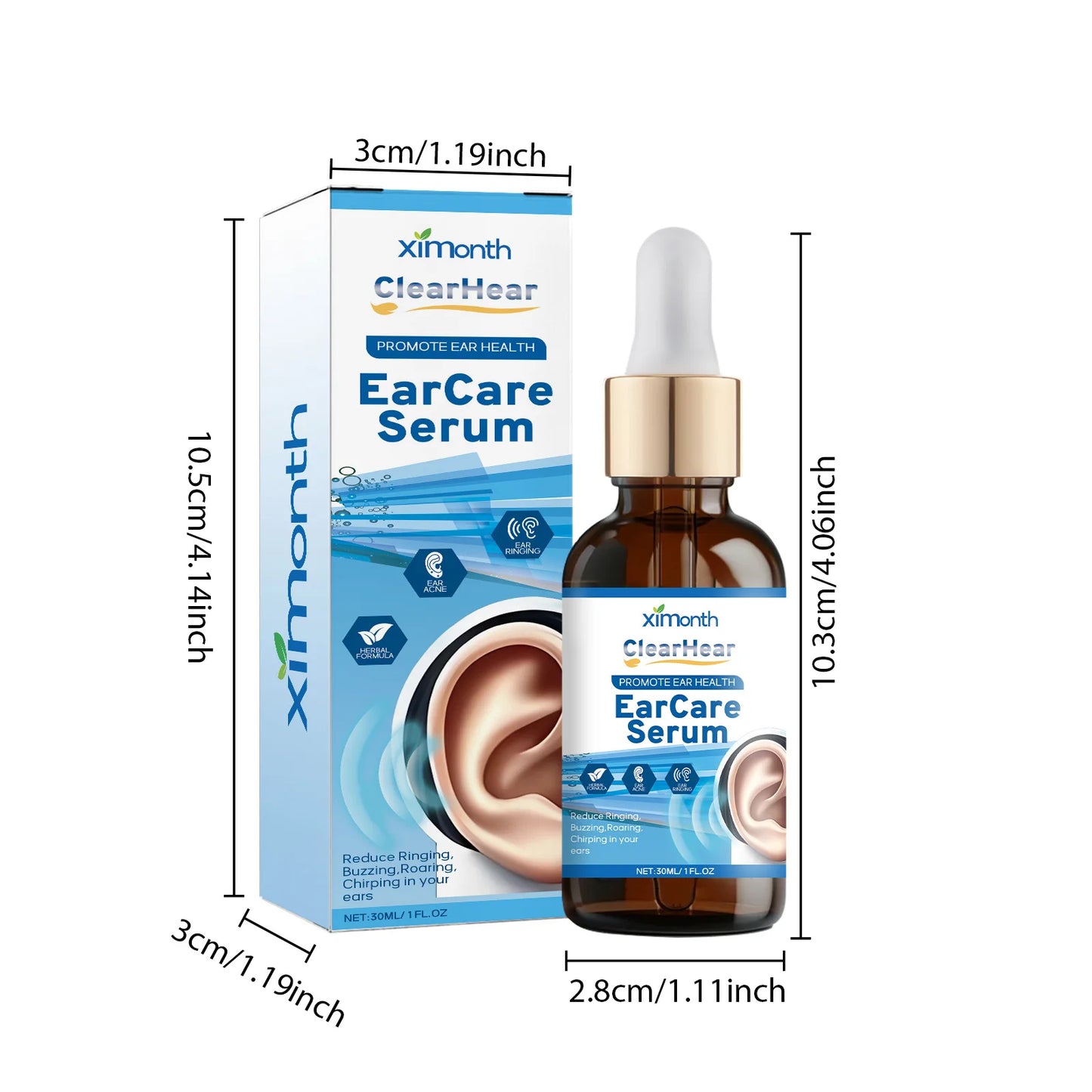 Soothing Herbal Ear Care Drops — Gentle Daily Ear Cleansing Serum