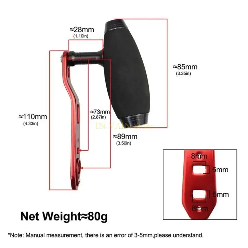Fishing Reel Handle Aluminum Power Handle Knob Grip Part Fishing Reel Handle