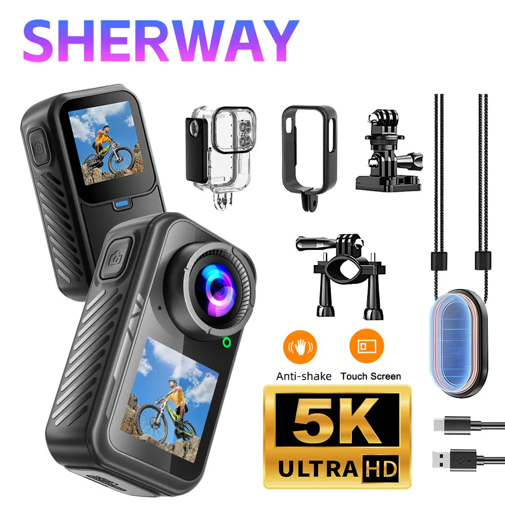 5K Thumb Action Camera — 6-Axis Stabilised Magnetic Body Cam