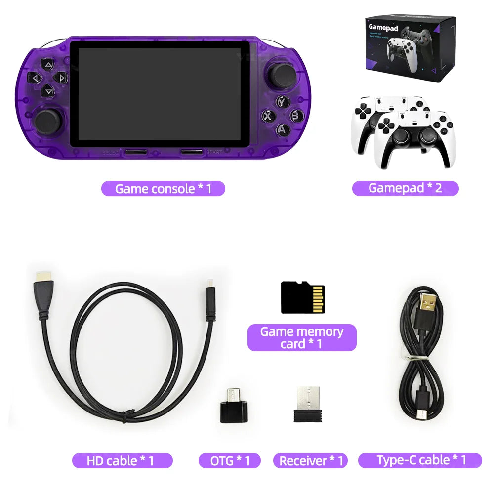 VILCORN SF3000 HD Handheld Game Console for PS1 GBA SNES MAME Retro Emulator 4.5 inch FHD Portable Gaming Machine Christmas Gift
