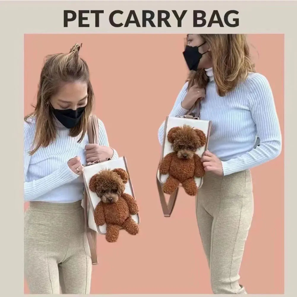 Bear Design Pet Tote Carrier - Large Capacity Travel Bag – photo 3
