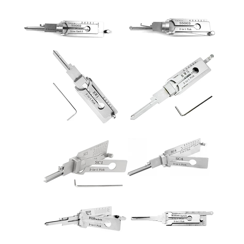 Lock Decoder Lockpicking SS001Pro SS002Pro O-ring Pickup Kit Pick Locksmith Tool Key Decoder Precision Hook Door Repair Tools