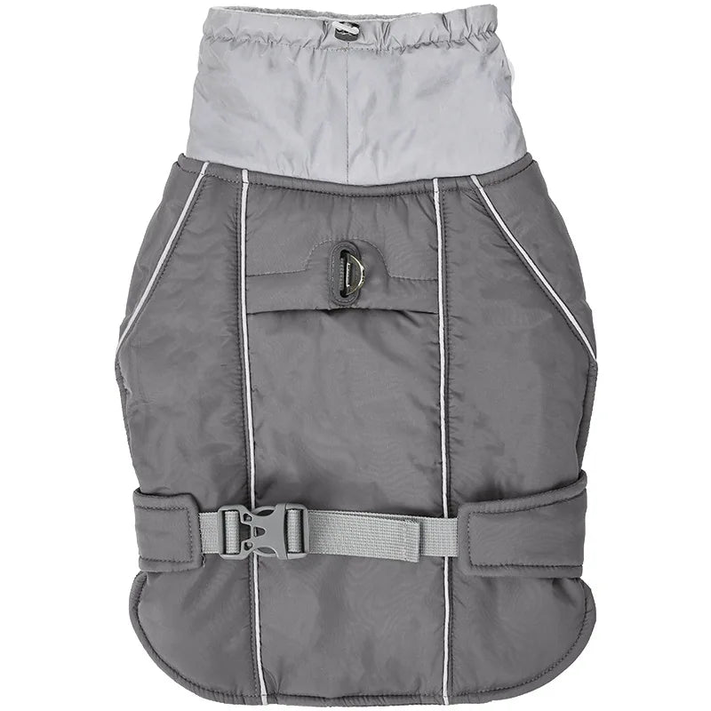 Reflective Dog Winter Jacket with Harness D-Ring - Windproof Thick Coat - photo 7