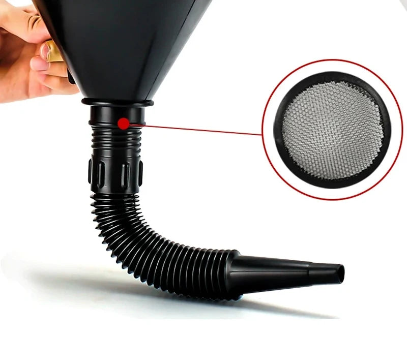 Universal Telescopic Car Refueling Funnel Engine Oil Filter Transfer Funnels Foldable Portable Funnels Accessories