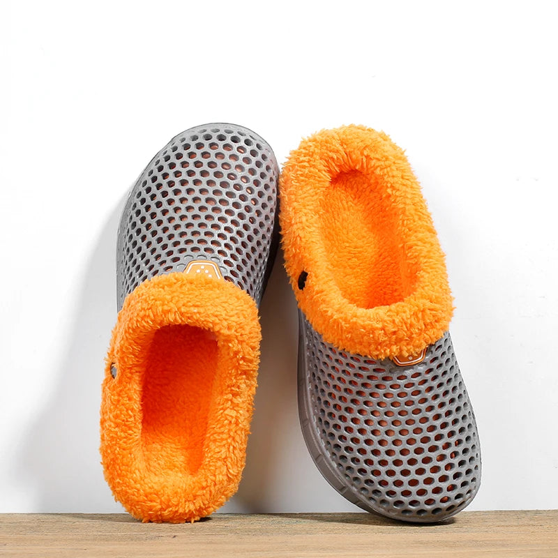 Unisex Fuzzy Mule Slippers - Fur Lined Non-Slip House Shoes - photo 9