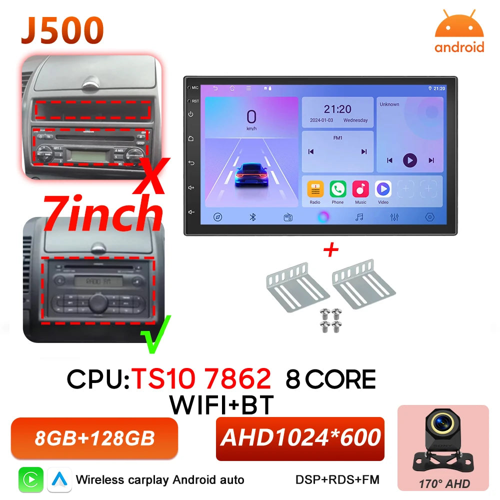 Android 16 Auto Car Radio For Nissan Note 2004 2005 2006 2007 2008 - 2012 Carplay Multimedia Player GPS Navigation DSP BT Stereo