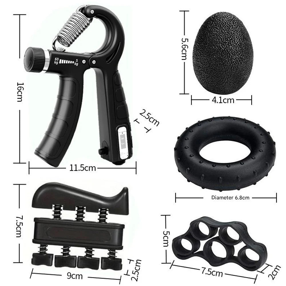 Mechanical Counting Grip Strength Trainer with Finger Exerciser