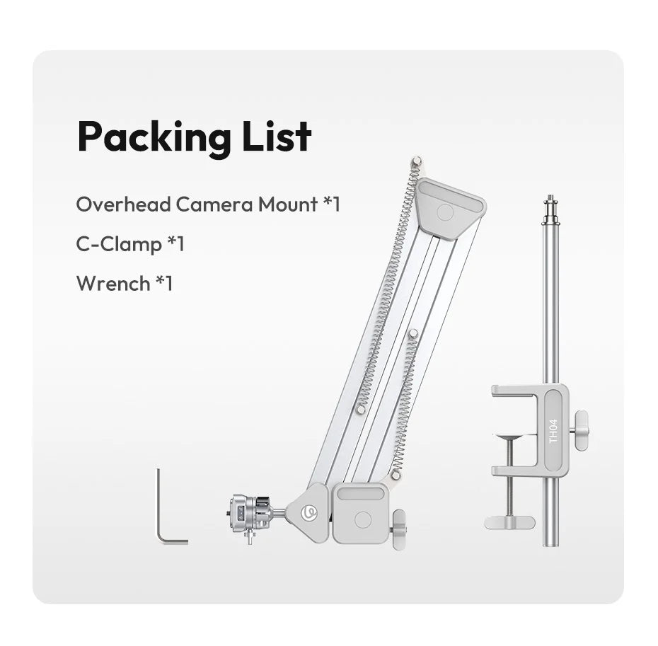 Original Ulanzi TH04 Dragon Camera Overhead Mount  Phone SLR Microphone Cantilever Bracket  Desktop Shooting Live Streaming