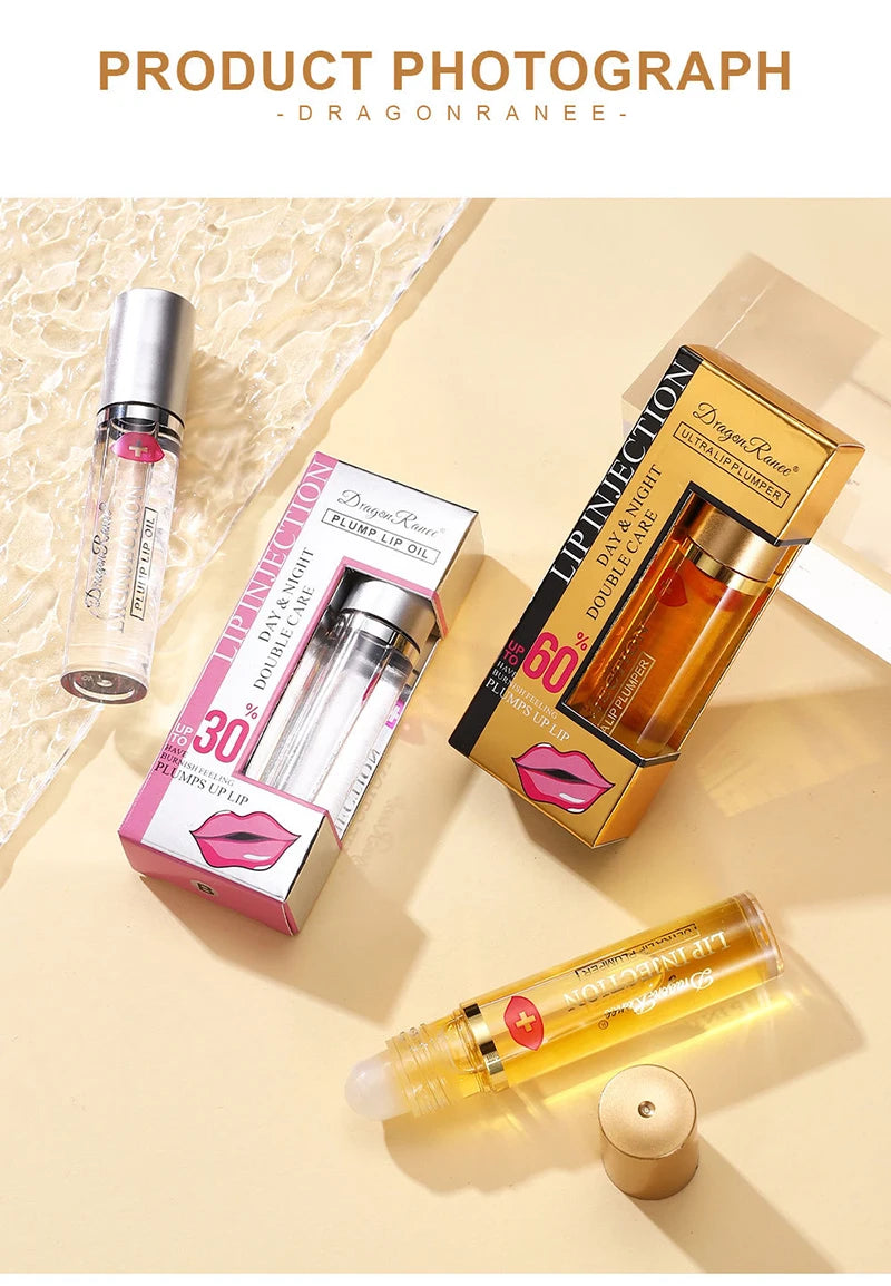 Instant Volumising Lip Plumper Oil Lip Enhancer Lip Gloss Plumping Serum Moisturizing Anti-Wrinkle Lipstick Sexy Lip Care Makeup