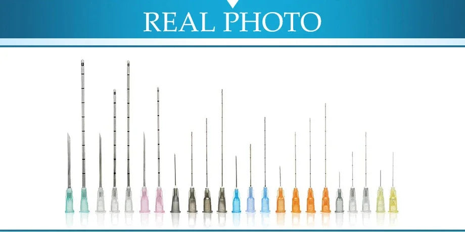 MMAlto Disposable Sterile Micro Blunt Cannula – 14G-30G Filler Injection Needle | 10-100pcs | 17 Sizes