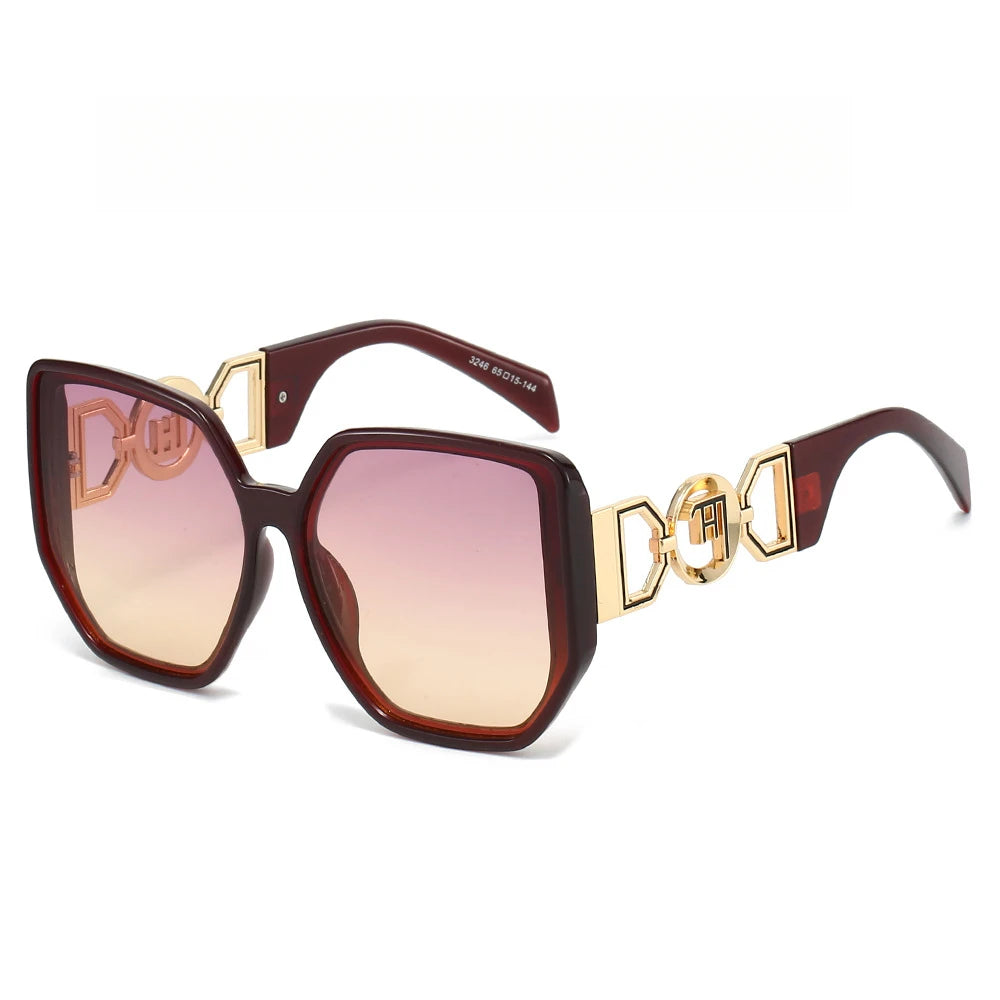 Large Cat Eye Sunglasses for Women — Cut-Out Frame, UV400