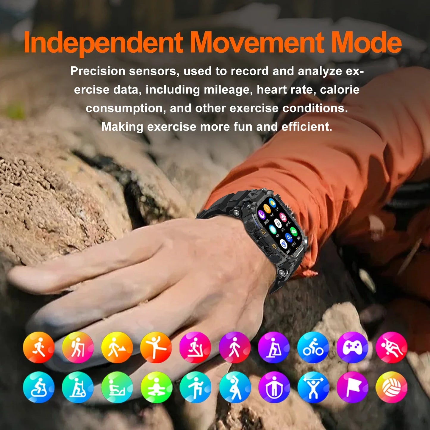 Q888 Smartwatch 4G 5G SIM Card Full Network Android OS GPS WiFi 2.06-inch Rotating Camera 32GB RAM 256GB Storage Latest Model