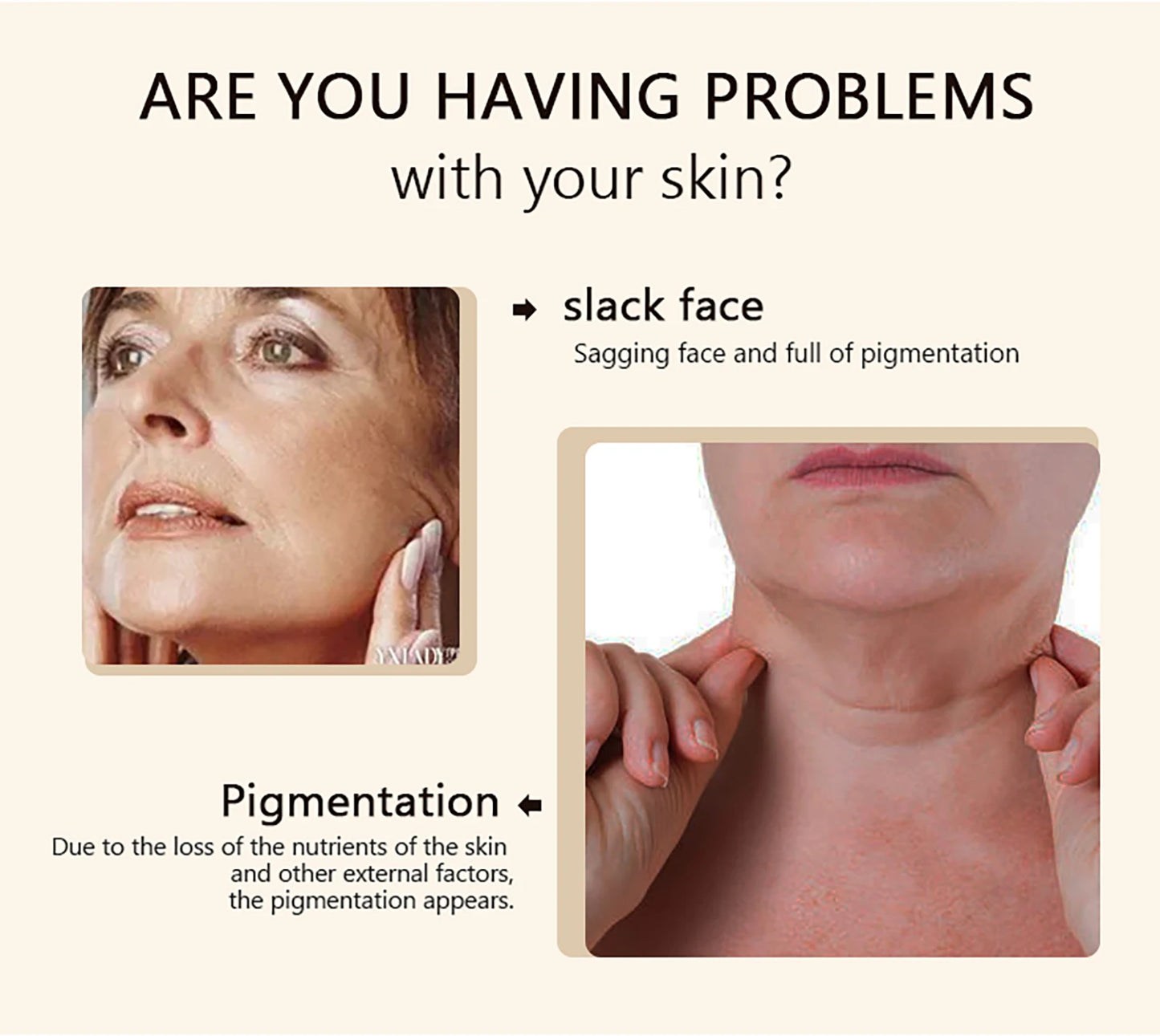 Collagen whitening essence, used for facial and body moisturizing, brightening skin, radiant skin, even black spots, age spots,