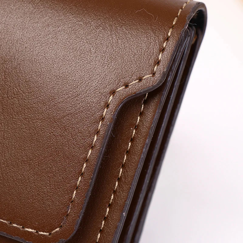 Women's Fashion Short PU Leather Wallet – Slim Coin & Card Holder Purse