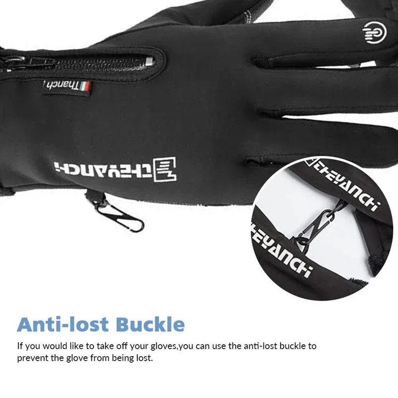 Thermal Touchscreen Winter Gloves, Windproof Ski Gloves