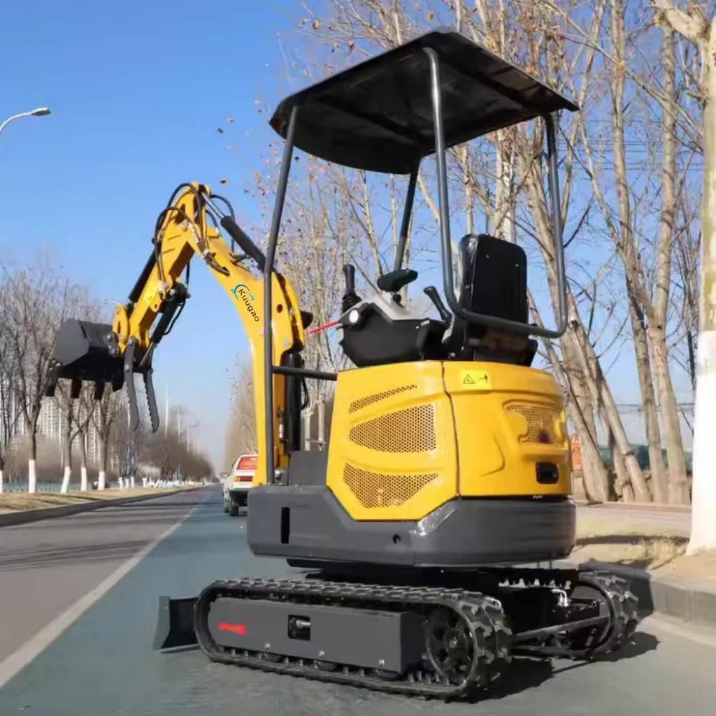 Mini Excavator 1.5 Ton 1.8 Ton Customized Free Shipping Multi-function Mini Bagger Digger Small Crawler Farm Excavators Garden