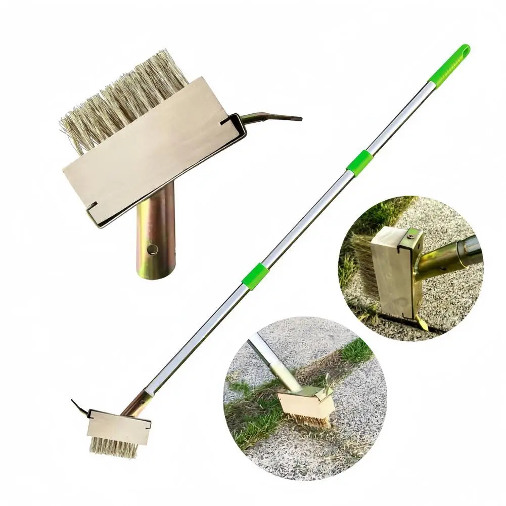 Stainless Steel Detachable Weeding  Brush for Weeding Stone Board Gap Cleaning Garden Tools for Deck Patio Walkwa