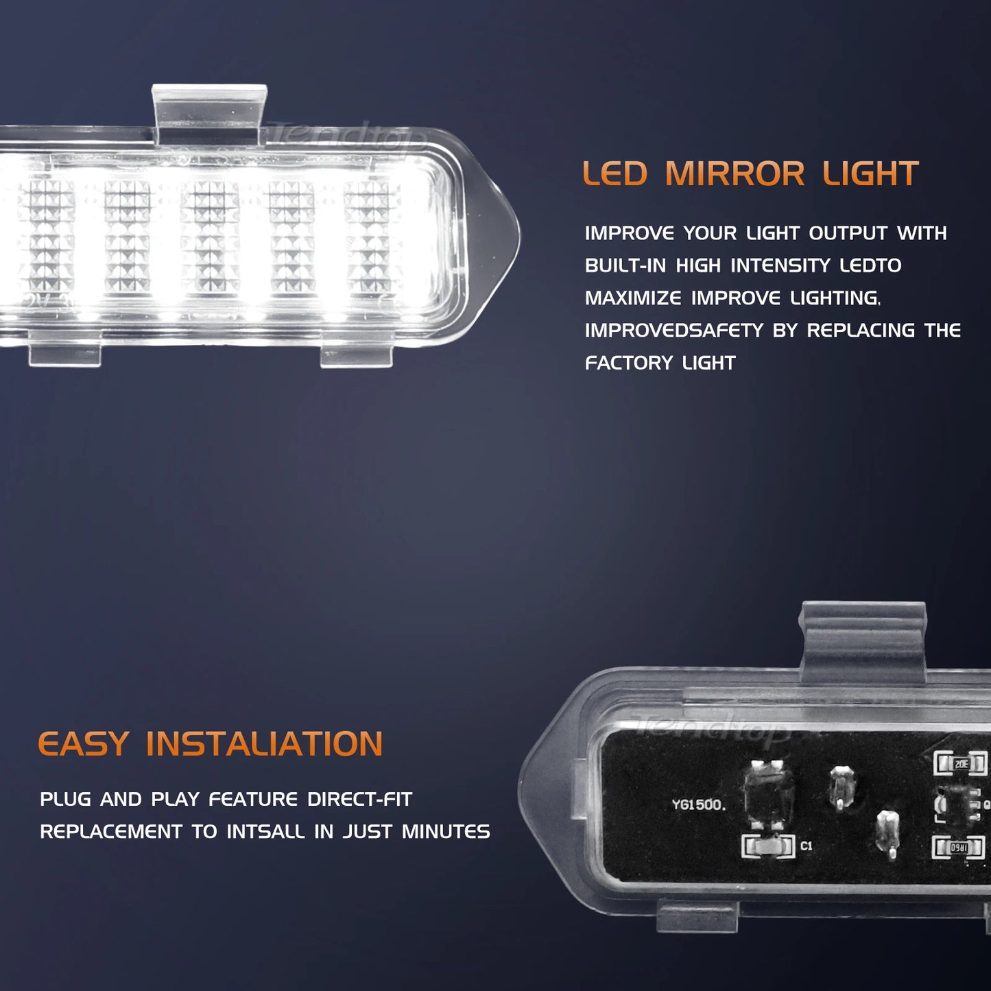 LED Under-Mirror Puddle & Signal Lights — Chevrolet Silverado 1500, Avalanche & GMC Sierra / Cadillac Escalade