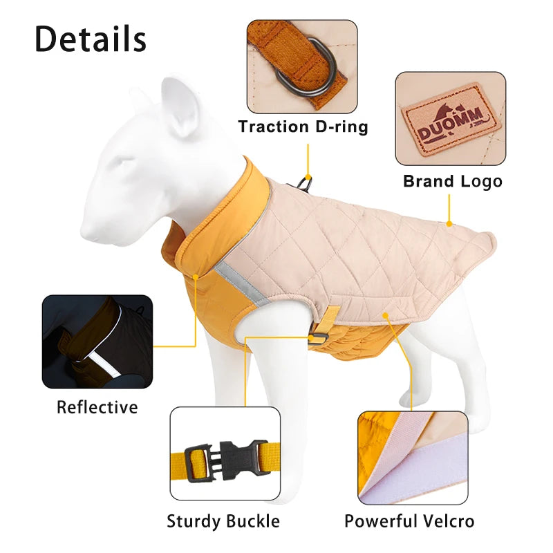 Large Dog Winter Vest Jacket - Warm Coat for Big Dogs - photo 2