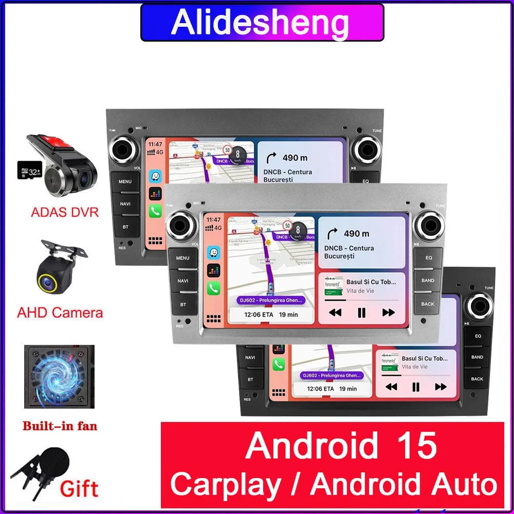 Car Stereo with Apple CarPlay & Android Auto, Compatible with Opel/Vauxhall Astra, Antara, Vivaro, Vectra & Corsa