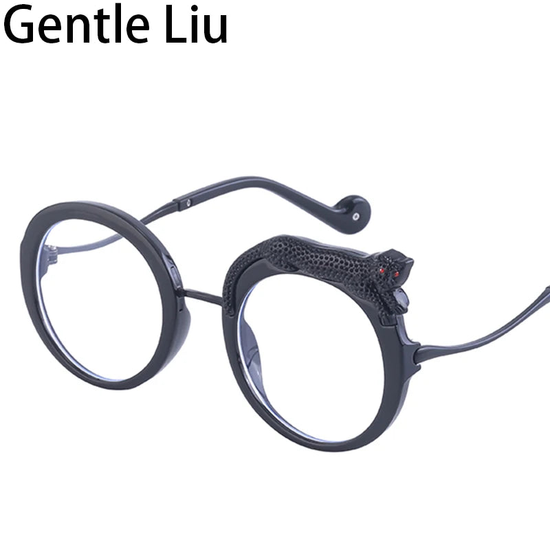 Round Steampunk Sunglasses for Women — Retro Metal Frame