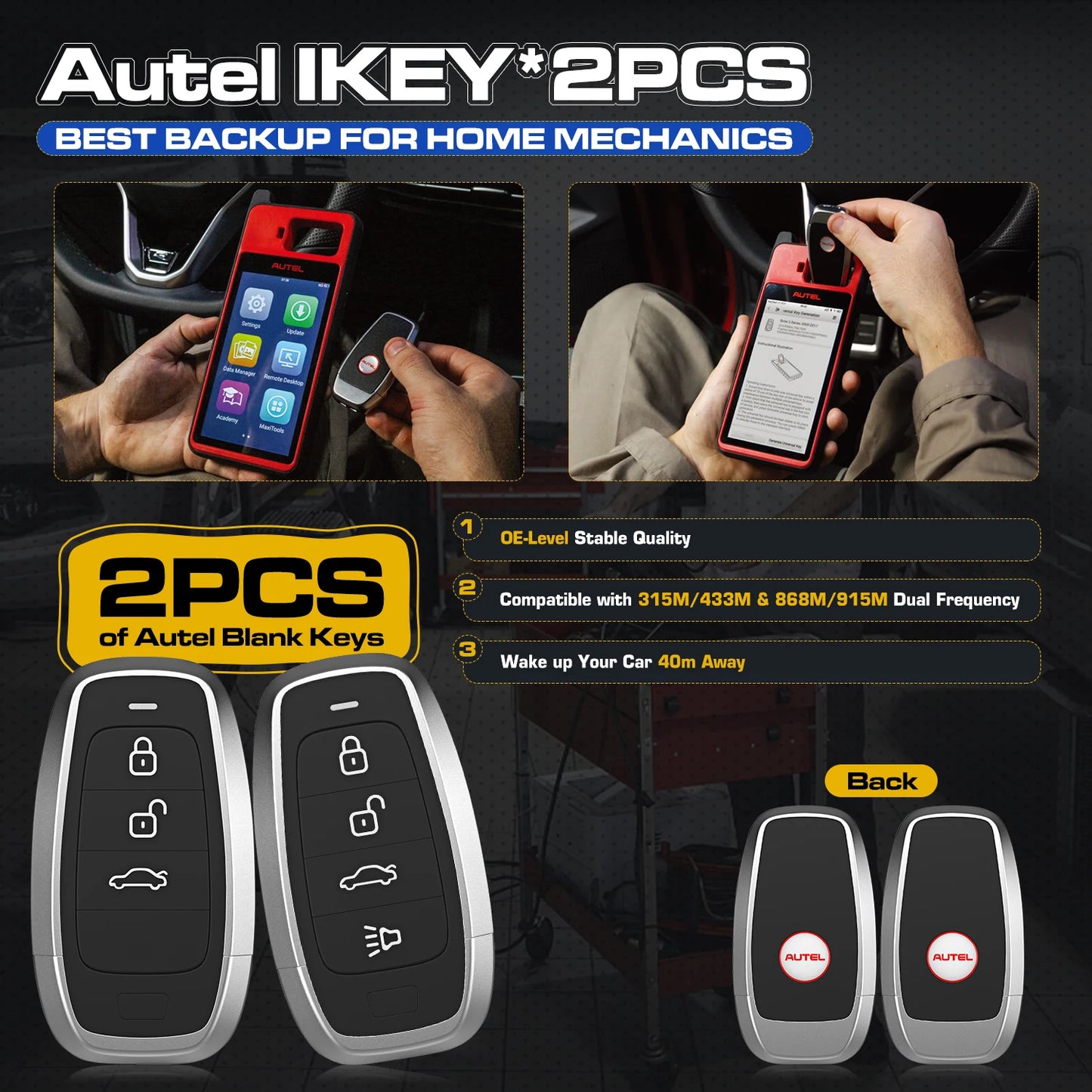Autel MaxiIM KM100 KM100X Key Programming Tool Lifetime Free IMMO Immobilizer Key FOB Programmer OBD IMMO Key Learning PK IM508