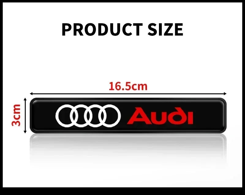 Front Grille Decoration Badge Car Head Grill Emblem LED Light Audi Sline A6 Q3 A3 B5 B6 B7 B8 B9 Q7 8P 8V 8L A5 A4 C6 Car sticke