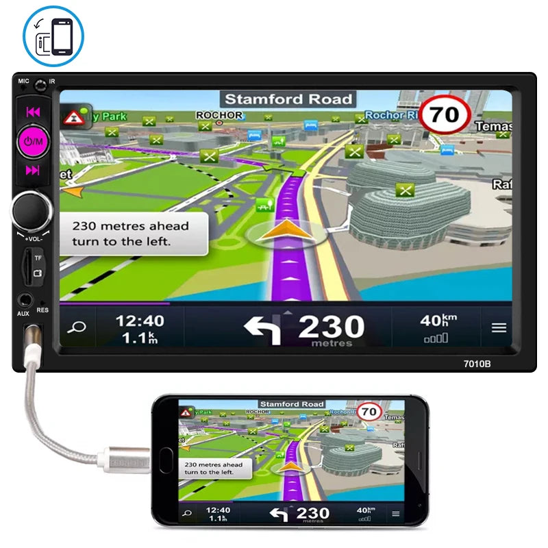 Universal 2 Din Car Radio 7 Inch Touch Screen Multimedia Player Car Player Auto Universal MP5 Player Auto Audio USB TF Bluetooth