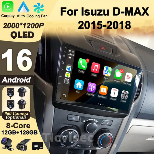 Car Stereo with Apple CarPlay & Android Auto, Compatible with Chevrolet Holden S10 DMAX