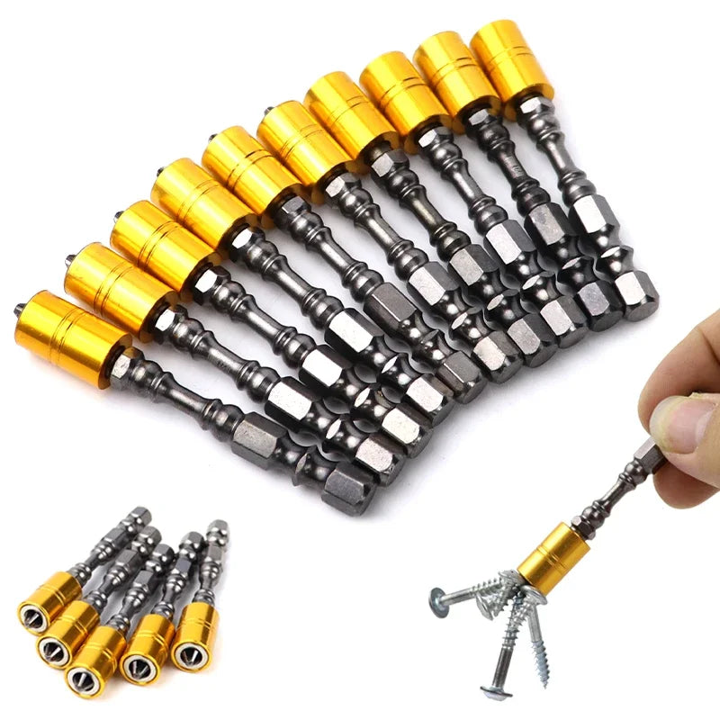 TINSOL Strong Magnetic Phillips Screwdriver Bit Set 65mm Drywall Plasterboard Electronic Screwdriver Bits for Electric Drill DIY