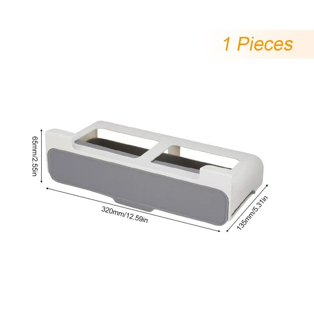 Self-Adhesive Under-Shelf Spice Rack - Wall-Mounted Seasoning Holder - photo 7