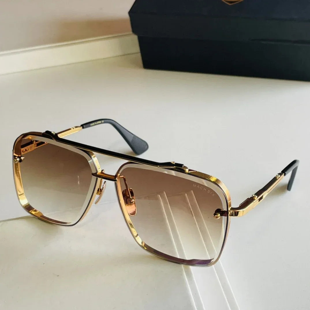ADITA Unisex Sunglasses — Titanium-Style Frame, Boxed