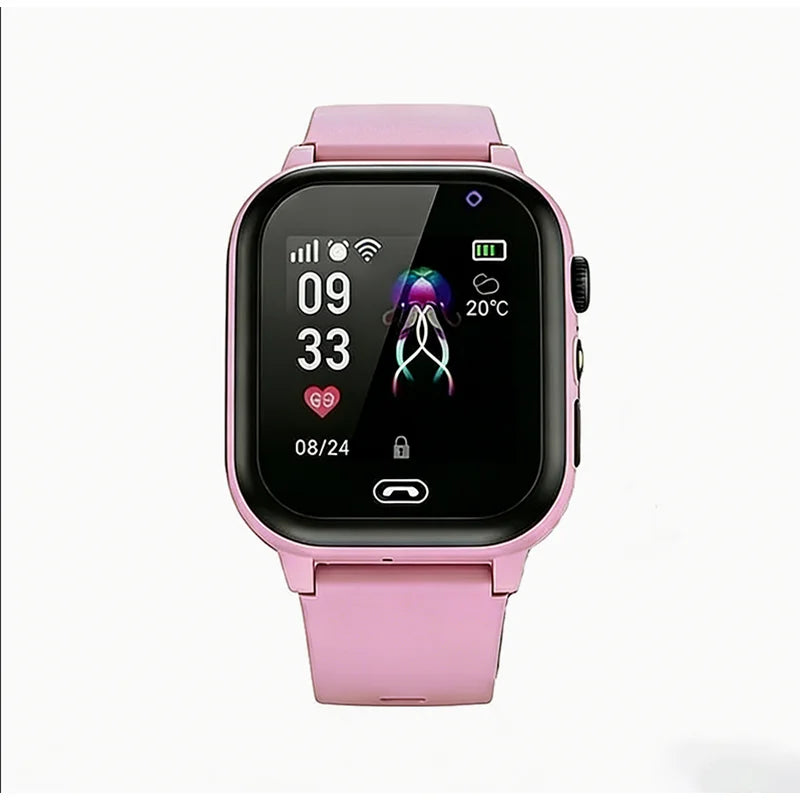 2026 Lenovo Kids Smart Watch SOS GPS Location Tracke Sim Card Call Child SmartWatch Camera Waterproof Watch Gift For Ios Android