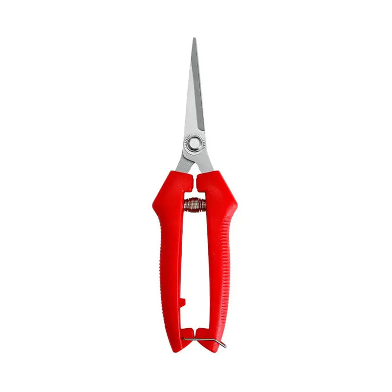Straight-Head Pruning Shears — Stainless Steel Bonsai Garden Scissors