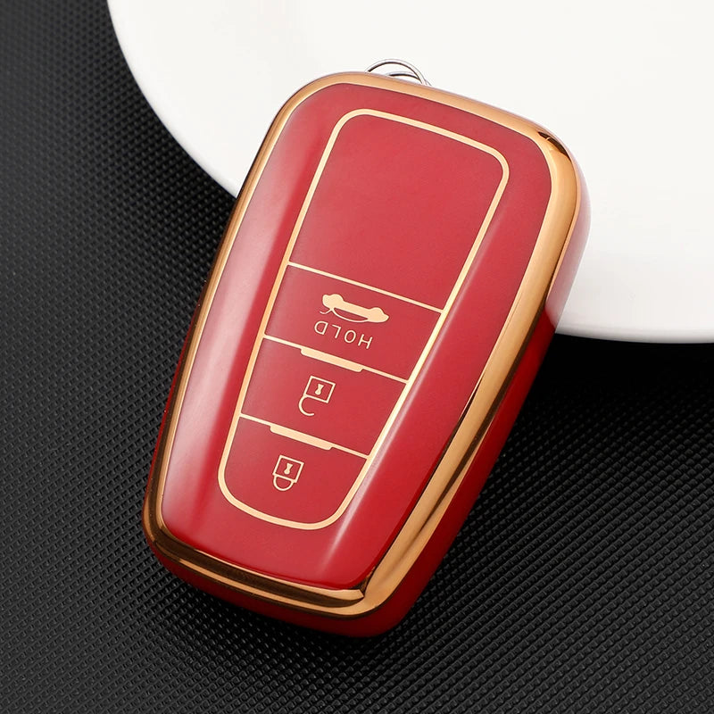 2/3/4 Buttons for Toyota Camry CHR Corolla RAV4 Avalon Land Cruiser Prado Prius 2017 - 2022 TPU Car Key Case Cover Fob Keychain